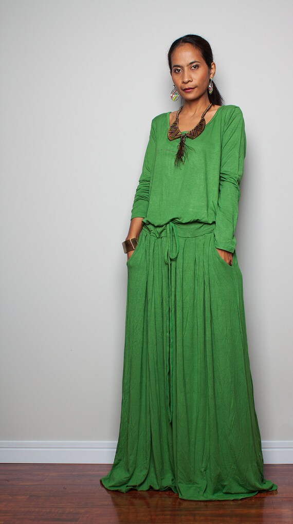 Long Green Dress